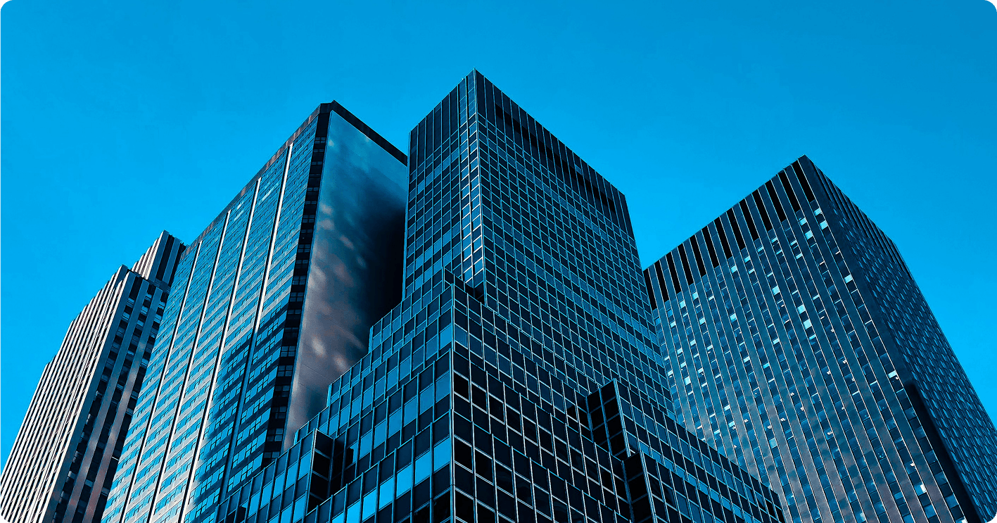 Modern office buildings